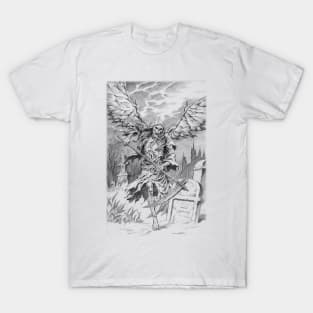 Grim Reaper Lineart T-Shirt